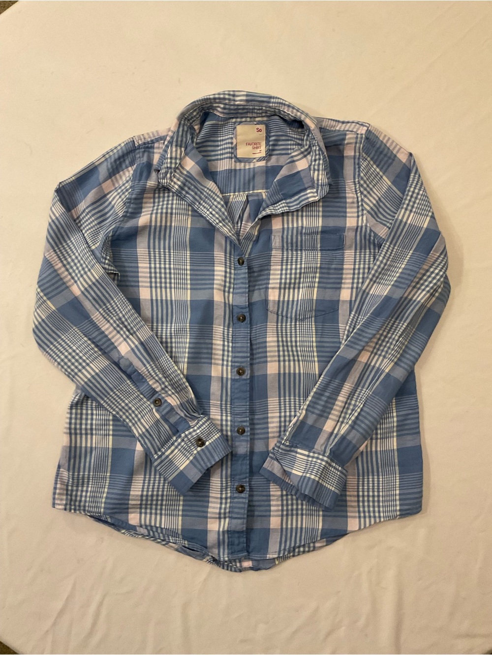 Women's Plaid Button-Up Shirt
